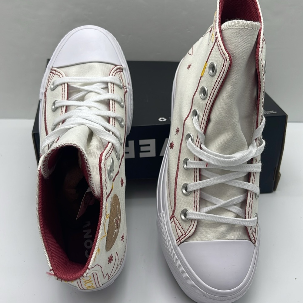 Converse Women's High-Top Platforms A13395C CTAS LIFT HI
EGRET/ASTRODUST/YELLOW - Picture 12 of 16